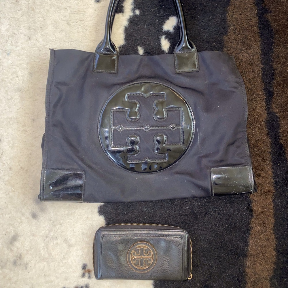 VERY USED TORY BURCH TOTE AND WALLET 👜🪡